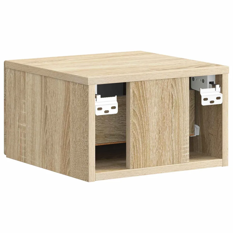 Cabinet de chevet mural Chêne Sonoma 34,5 x 33 x 20 cm - 7
