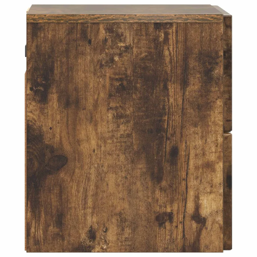 Cabinet de chevet mural Chêne fumé 33 x 34,5 x 40 cm - 6