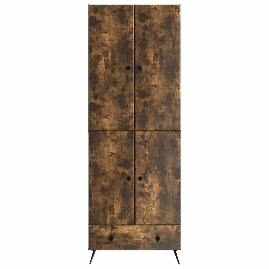 Ensemble de Meubles 2 pcs Chêne fumé Bois d'ingénierie - 5