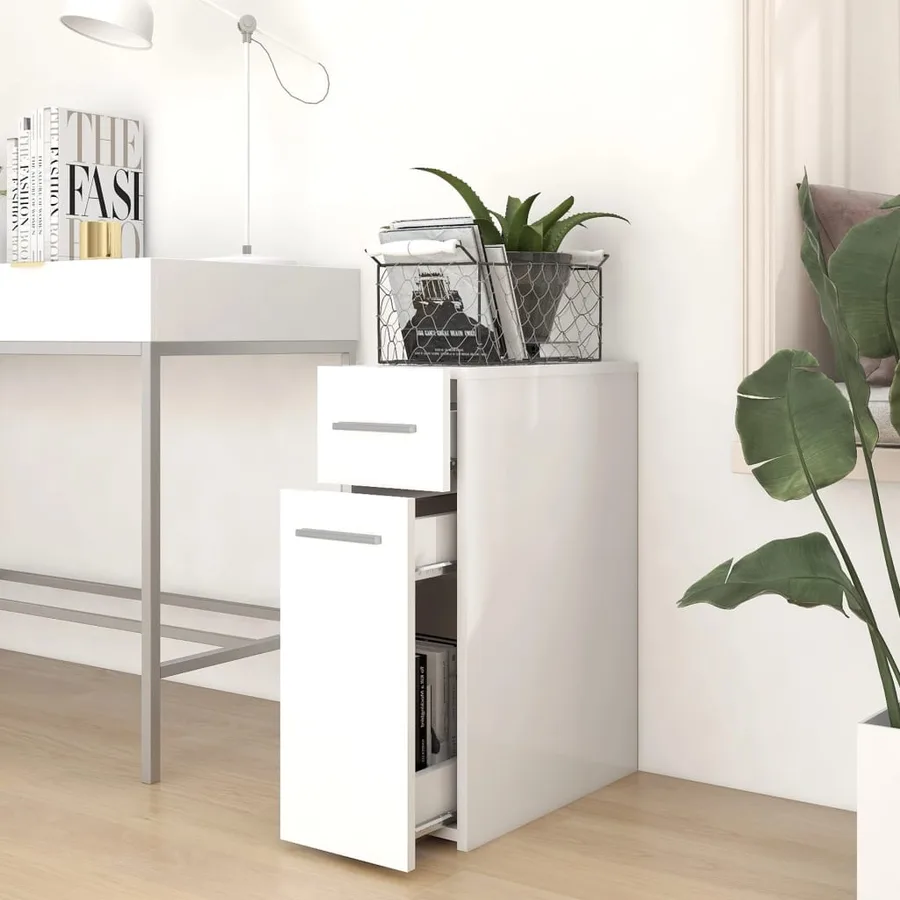 Armoire d'apothicaire Blanc 20x45,5x60 cm Bois d’ingénierie - 3