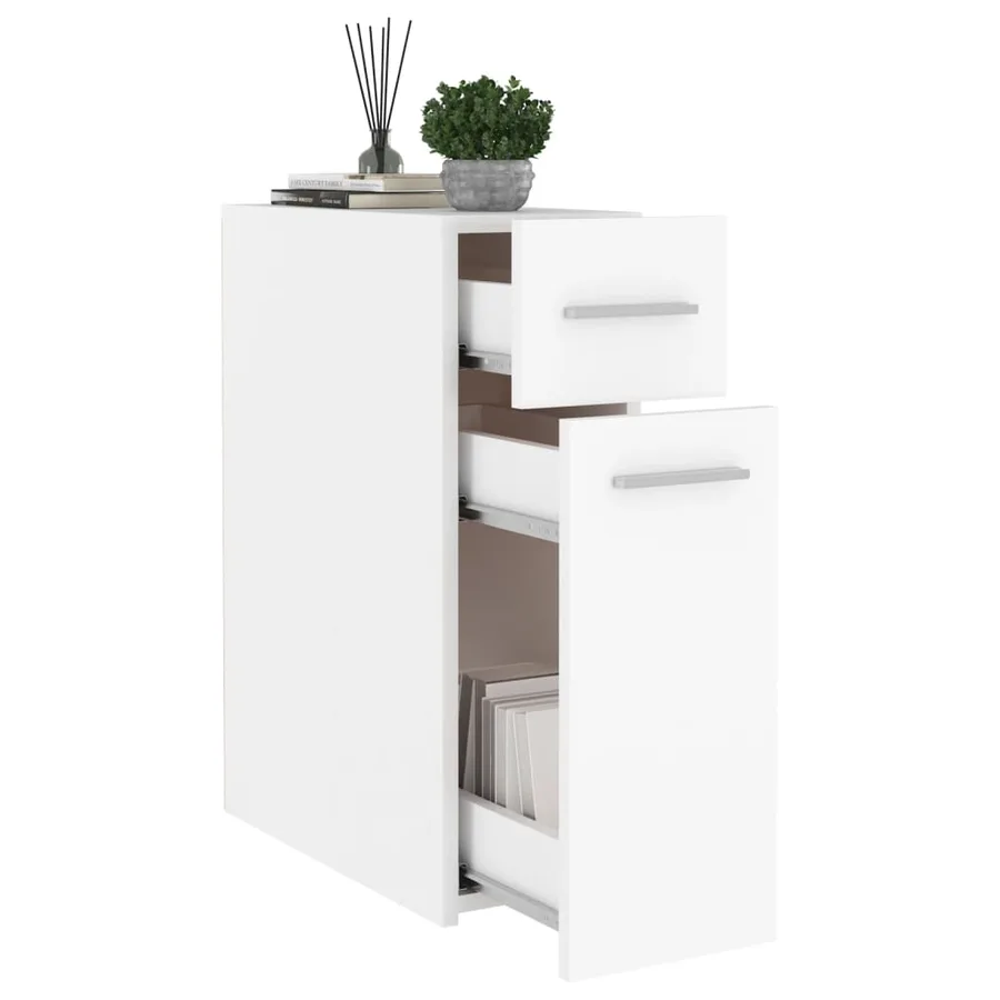 Armoire d'apothicaire Blanc 20x45,5x60 cm Bois d’ingénierie - 4