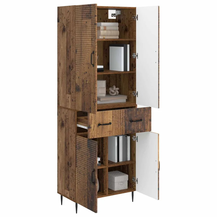 Ensemble de Meubles 2 pcs Bois ancien 66 x 34,5 x 89,5 cm - 3