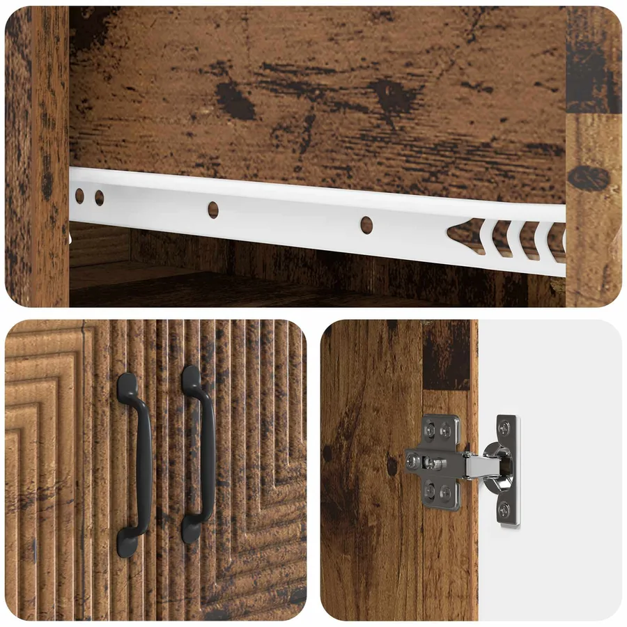 Ensemble de Meubles 2 pcs Bois ancien 66 x 34,5 x 89,5 cm - 8