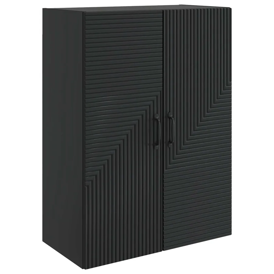 Armoire Murale Noir 66 x 34,5 x 90 cm Bois d'ingénierie - 2
