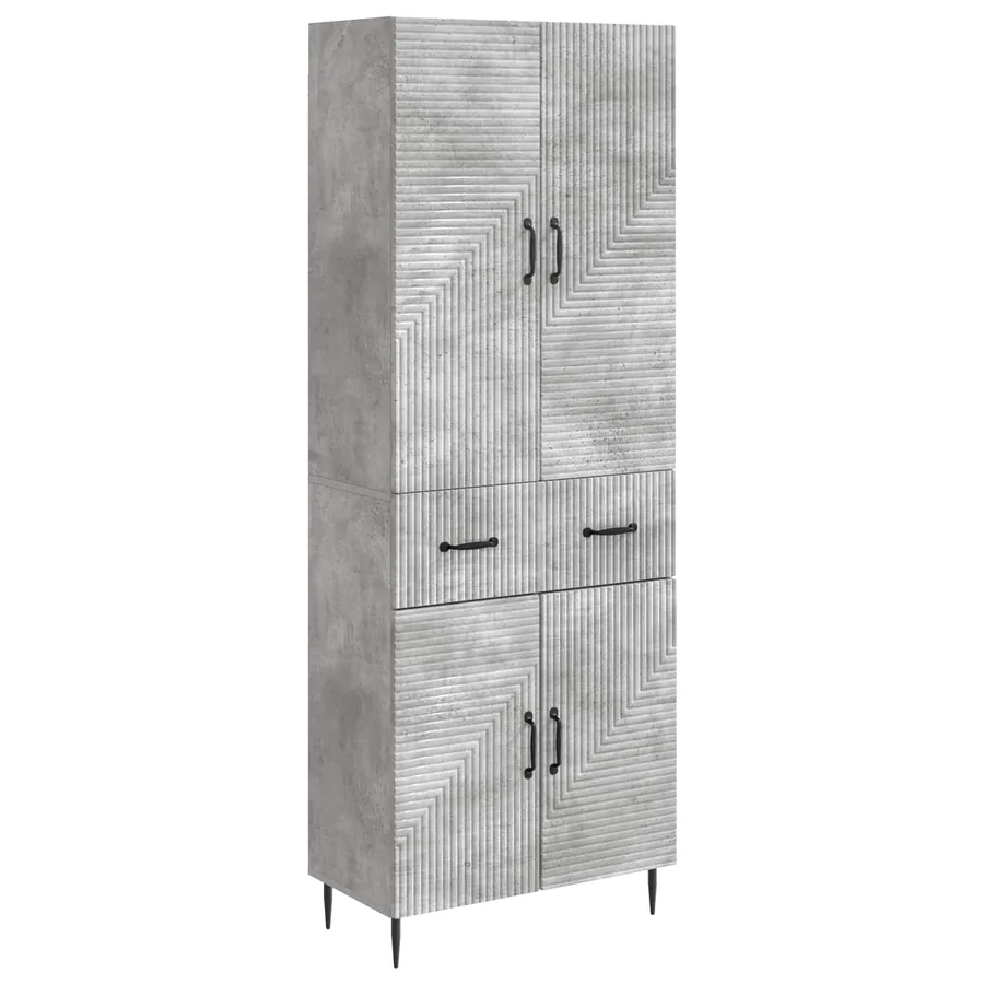 Ensemble de Meubles 2 pcs Gris béton 66 x 34,5 x 89,5 cm - 2