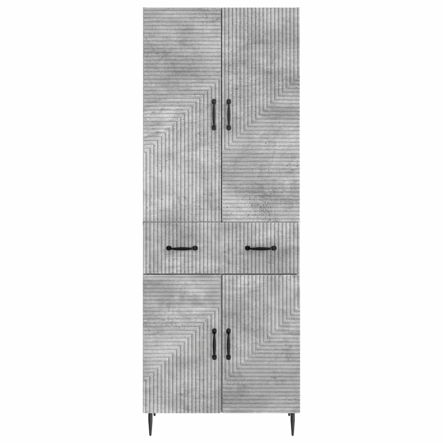 Ensemble de Meubles 2 pcs Gris béton 66 x 34,5 x 89,5 cm - 5