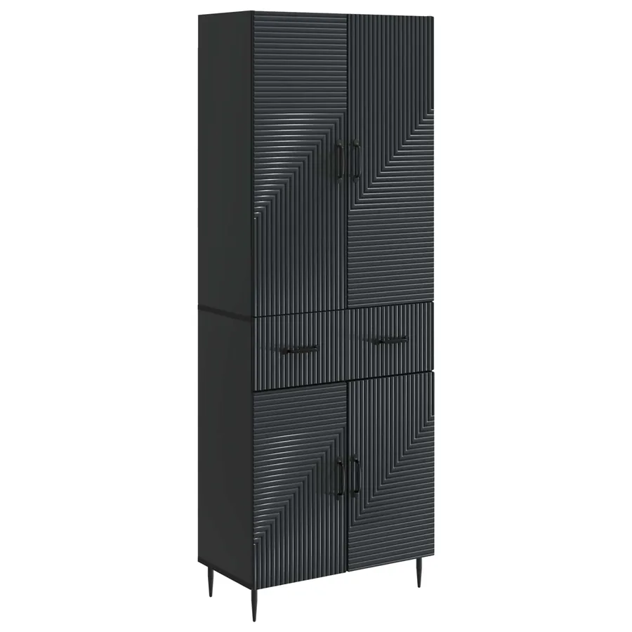 Ensemble de Meubles 2 pcs Noir 66 x 34,5 x 89,5 cm - 2