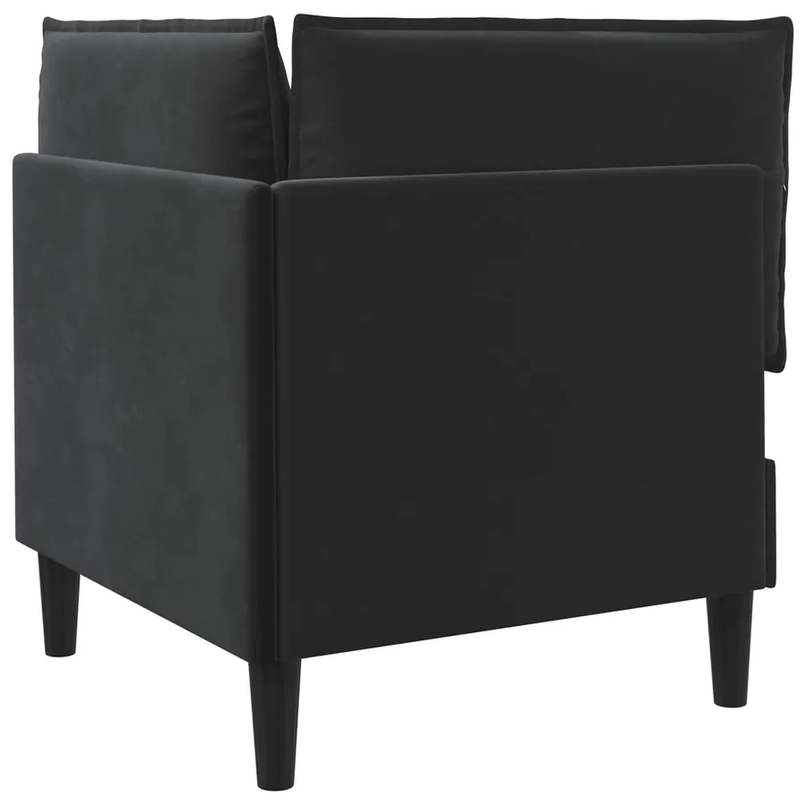 Sofa avec rangement Noir Velours - 7