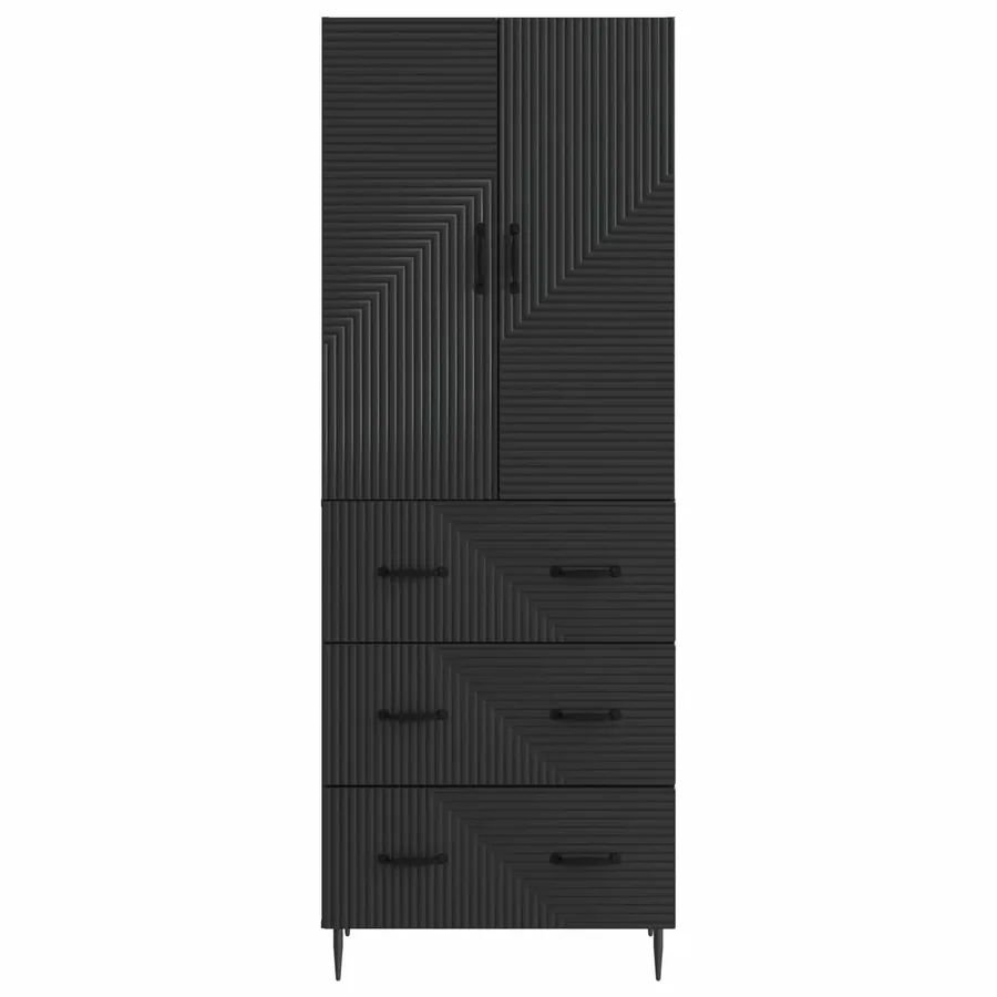 Ensemble de Meubles 2 pcs Noir 66 x 34,5 x 90 cm - 5