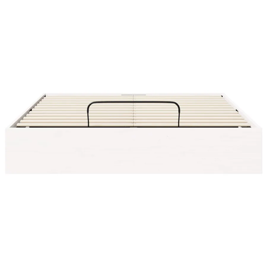 Cadre de lit ottoman avec rangement Blanc 120 x 200 cm - 6