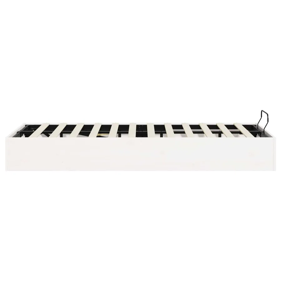 Cadre de lit ottoman avec rangement Blanc 120 x 200 cm - 7