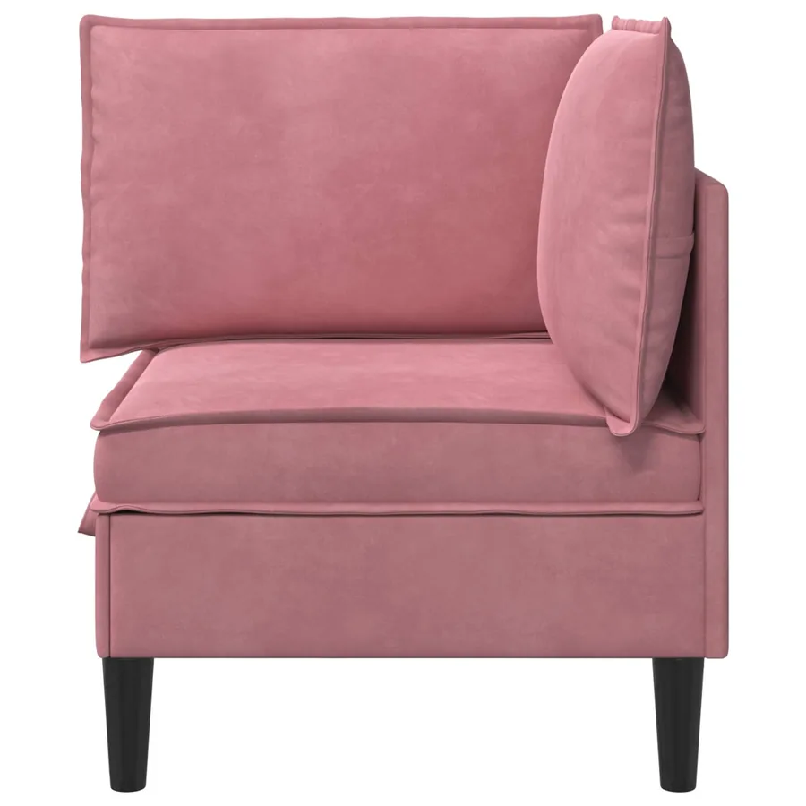 Sofa avec rangement Rose Velours - 6