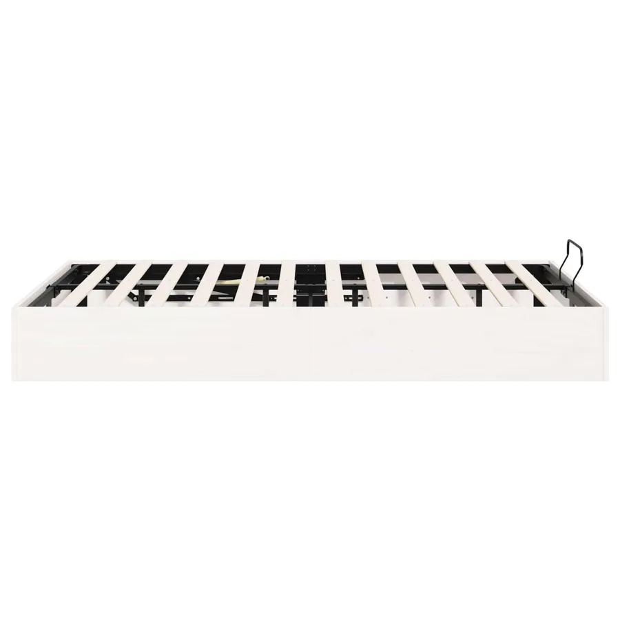 Cadre de lit ottoman avec rangement Blanc 200 x 200 cm - 6