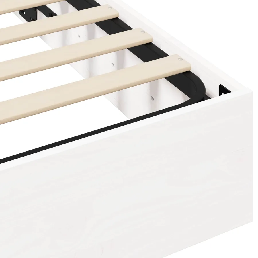 Cadre de lit ottoman avec rangement Blanc 200 x 200 cm - 8