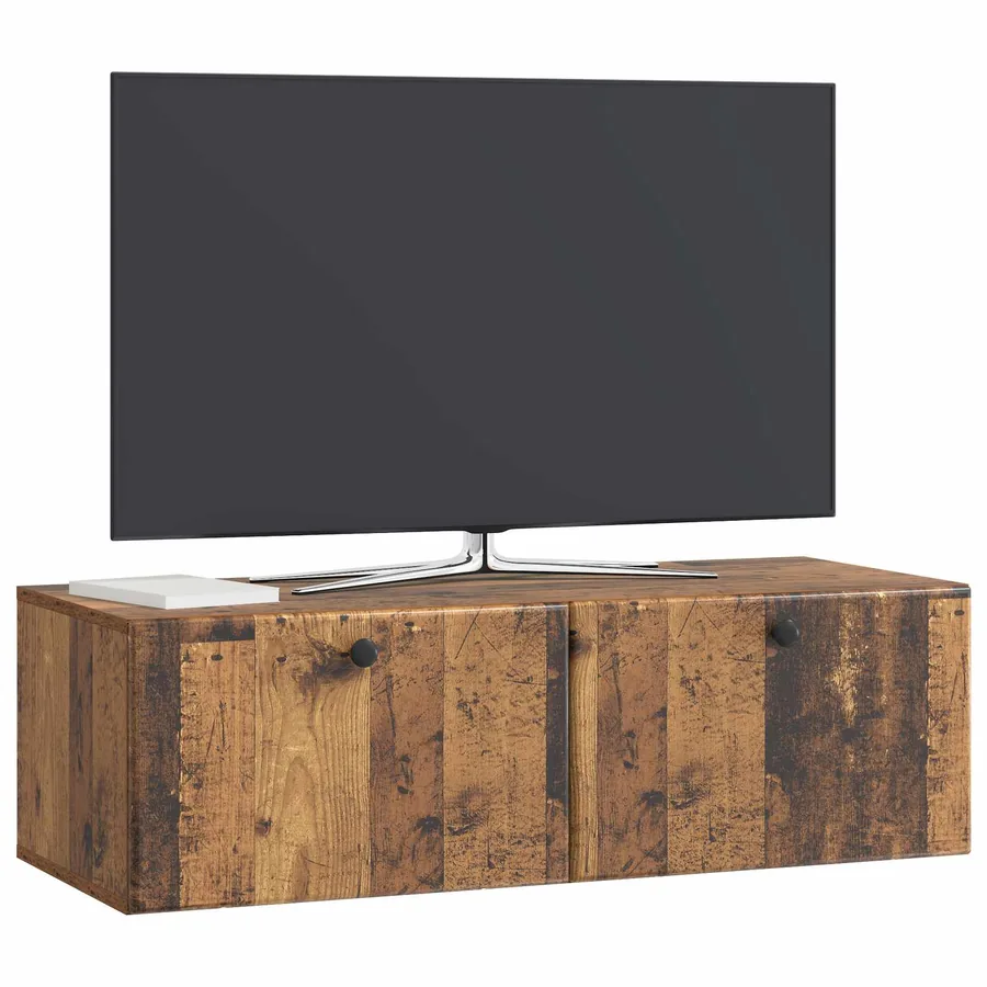Meuble TV mural 98 x 41 x 30 cm Bois ancien Bois d'ingénierie - 3