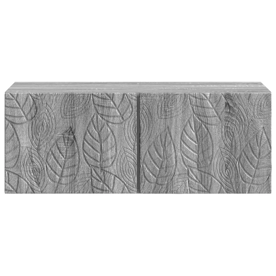 Meuble TV mural 78,5 x 41 x 30 cm Sonoma gris Bois d'ingénierie - 5
