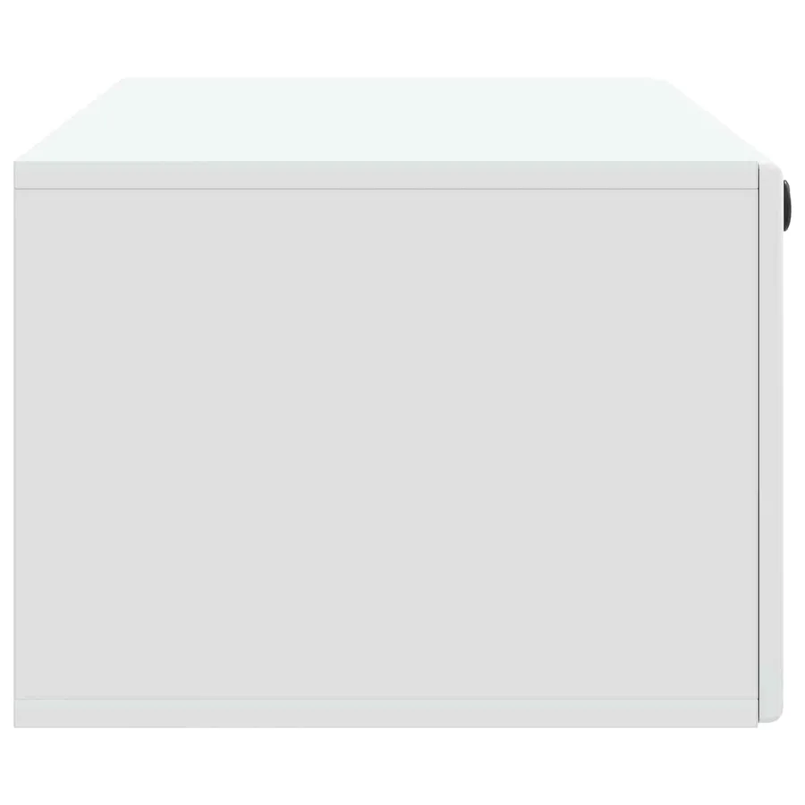 Meuble TV mural 98 x 41 x 30 cm Blanc Bois d'ingénierie - 7