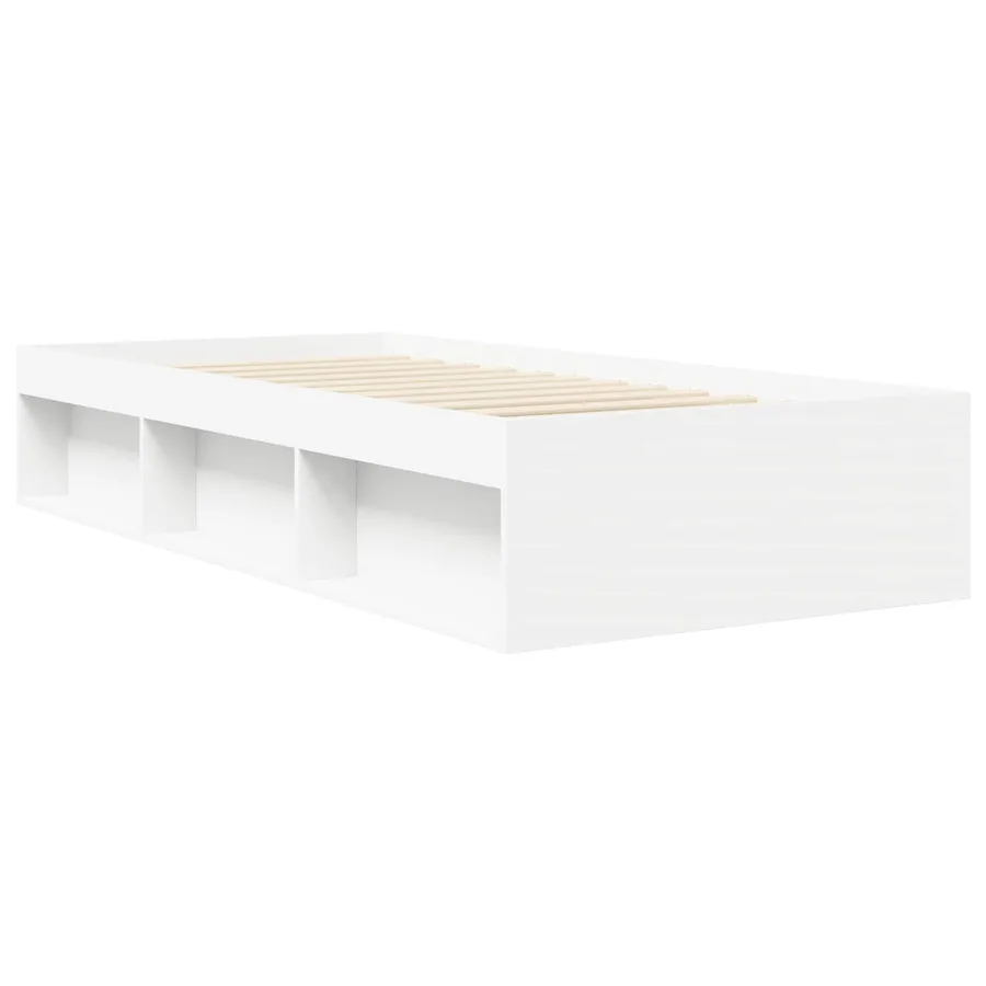 Cadre de lit avec rangement Blanc 80 x 200 cm Bois d'ingénierie - 2