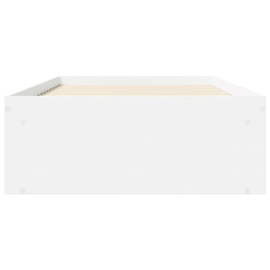 Cadre de lit avec rangement Blanc 80 x 200 cm Bois d'ingénierie - 3