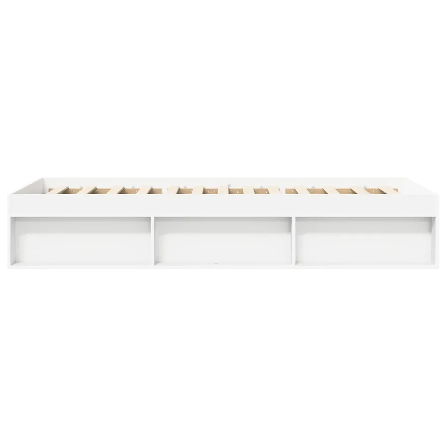 Cadre de lit avec rangement Blanc 80 x 200 cm Bois d'ingénierie - 4