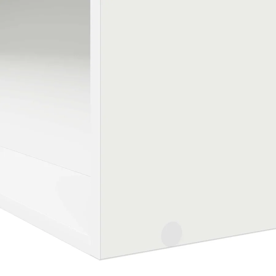 Cadre de lit avec rangement Blanc 80 x 200 cm Bois d'ingénierie - 5
