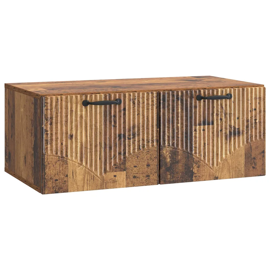 Meuble TV mural Bois ancien 78,5 x 41 x 30 cm Bois d'ingénierie - 2