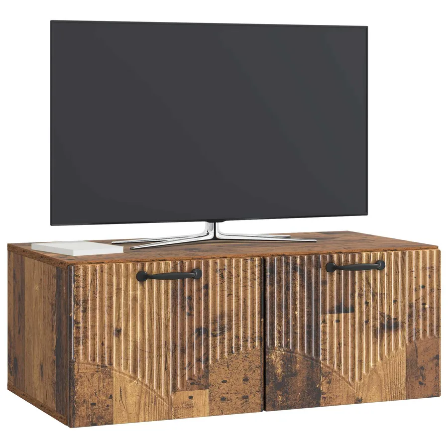 Meuble TV mural Bois ancien 78,5 x 41 x 30 cm Bois d'ingénierie - 3