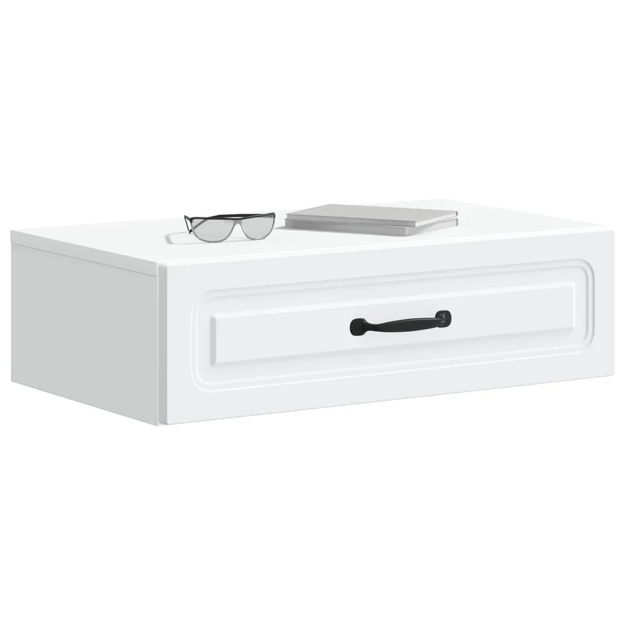 Table d'appoint murale Blanc 59 x 34,5 x 17 cm - 3