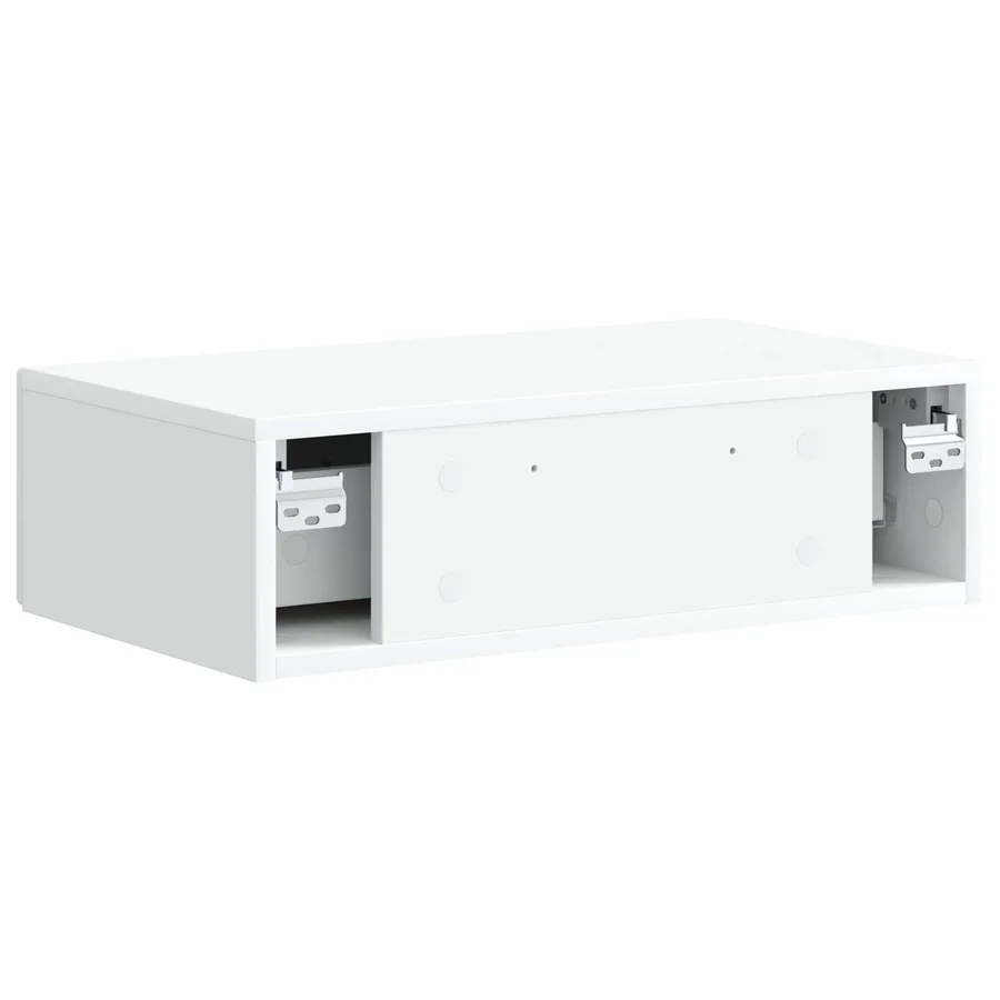 Table d'appoint murale Blanc 59 x 34,5 x 17 cm - 7