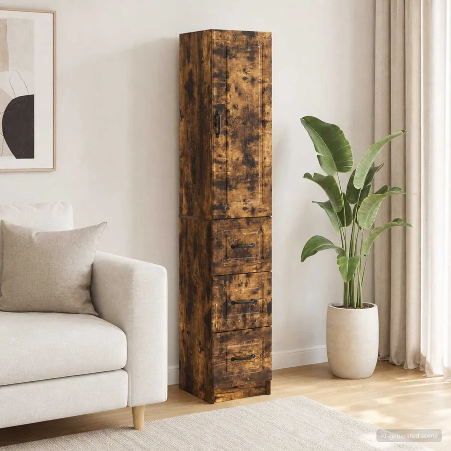 Ensemble de Meubles 2 pcs Chêne fumé 33 x 34,5 x 87 cm