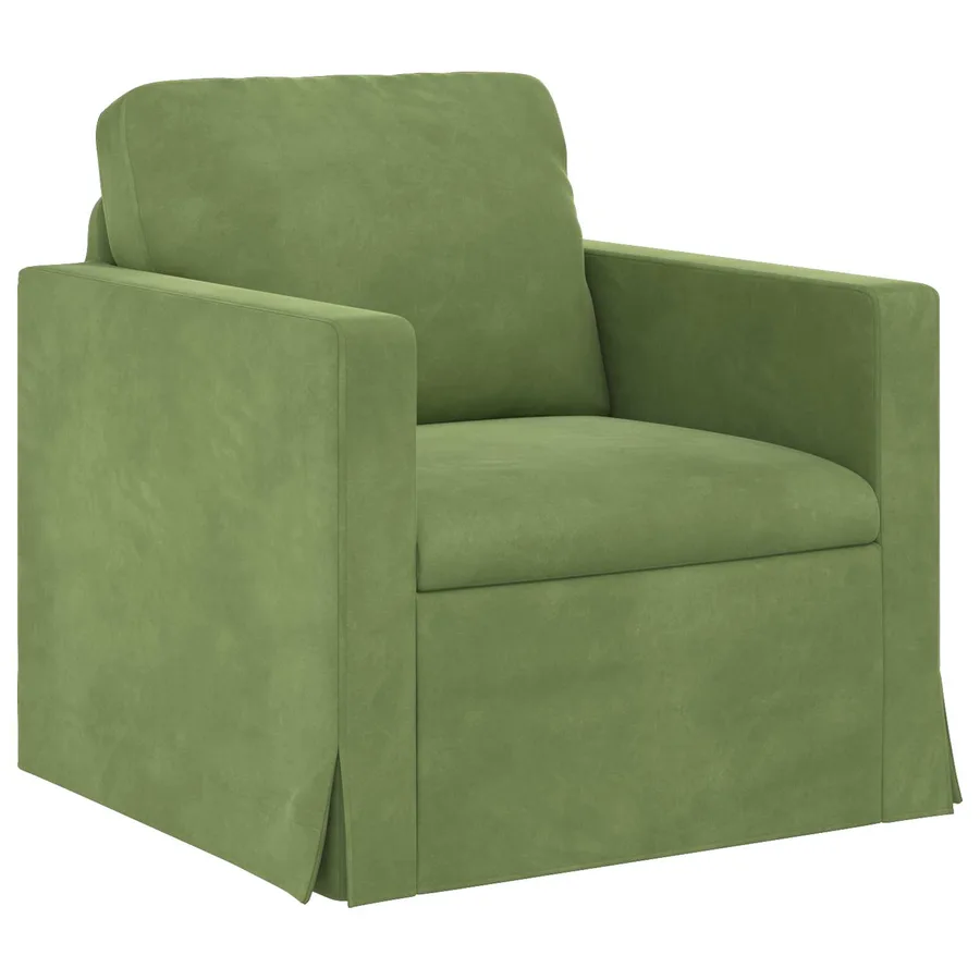 Ensemble de Canapés 2 pcs Vert clair 228 x 78 x 80 cm Velours - 4