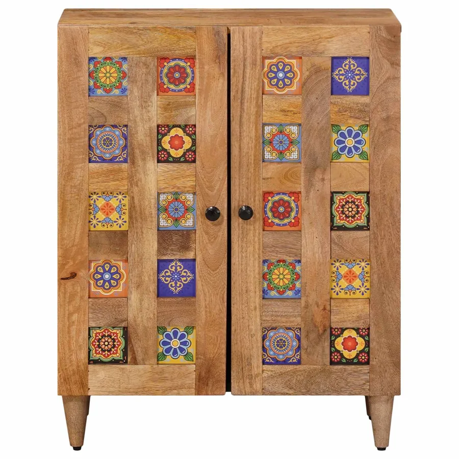 Buffet Naturel 60 x 33 x 75 cm Bois de mangue massif - 3