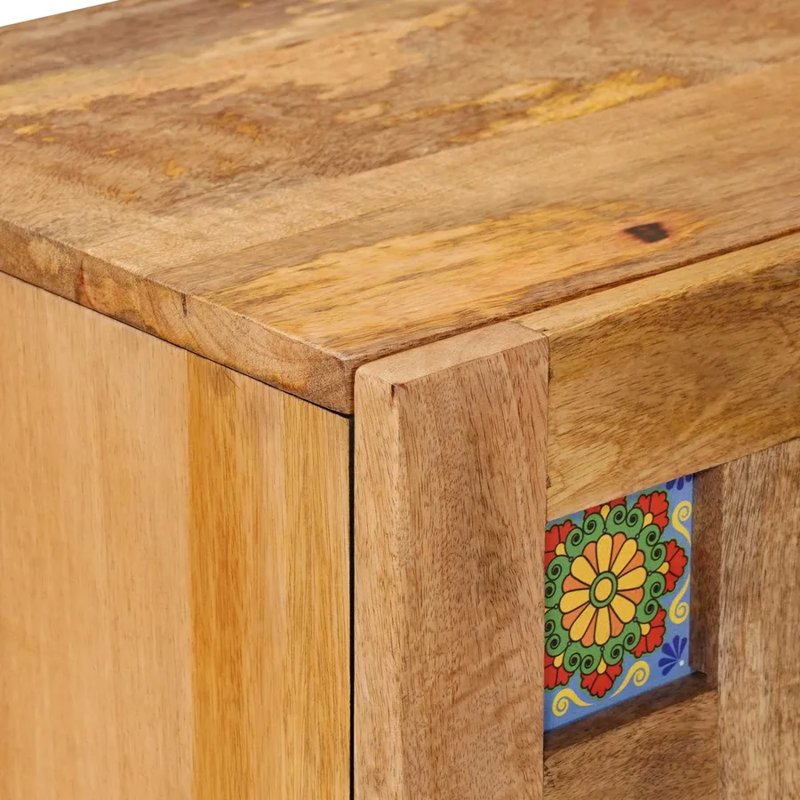 Buffet Naturel 60 x 33 x 75 cm Bois de mangue massif - 6
