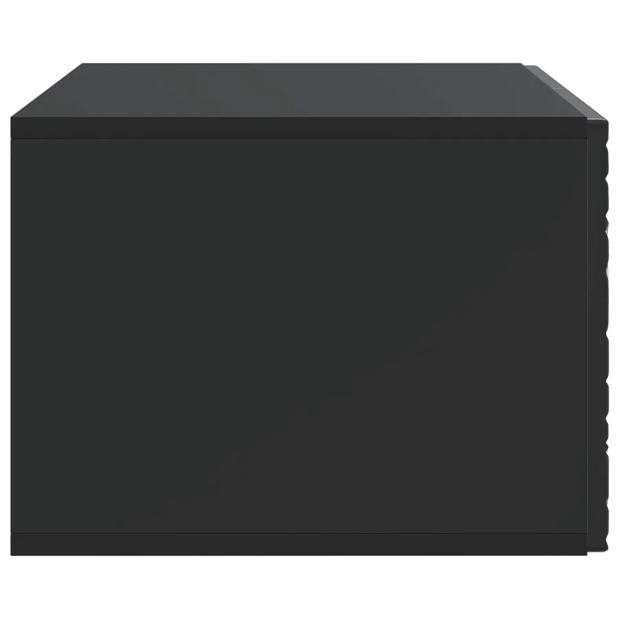 Meuble TV mural 78,5 x 41 x 30 cm Noir Bois d'ingénierie - 6