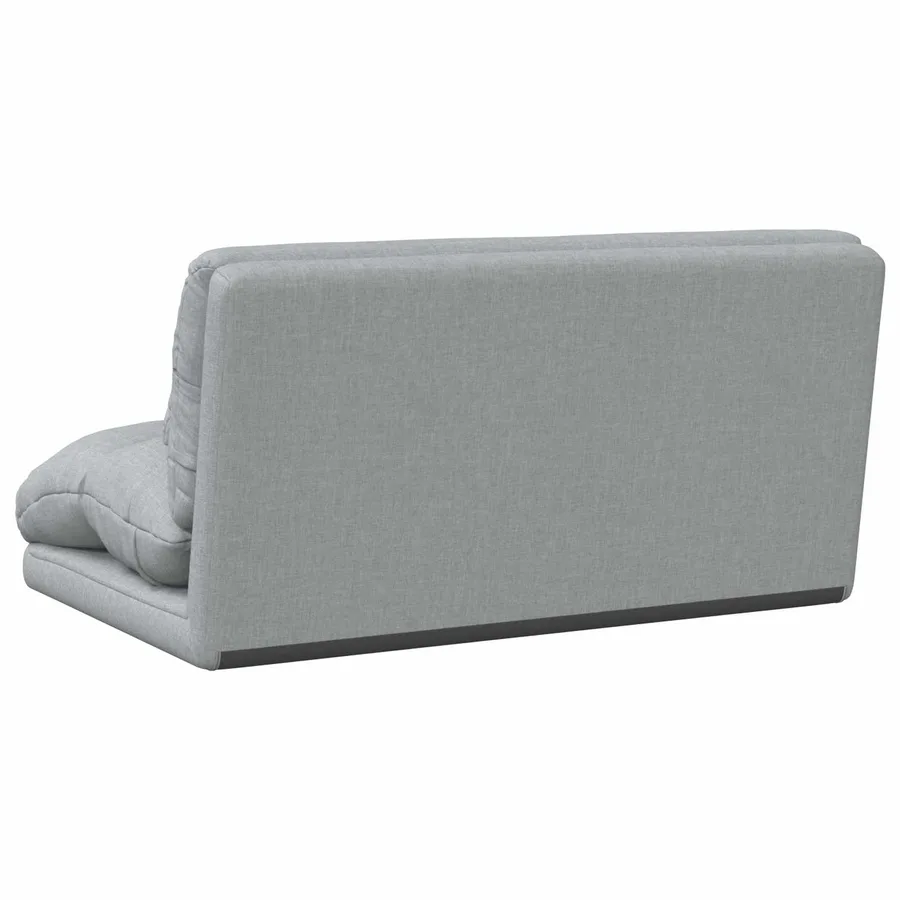 Fauteuil de sol ajustable Gris clair Tissu - 6