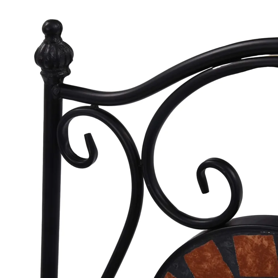 Ensemble de bistro 3 pcs mosaïque Carreau céramique Terre cuite - 12