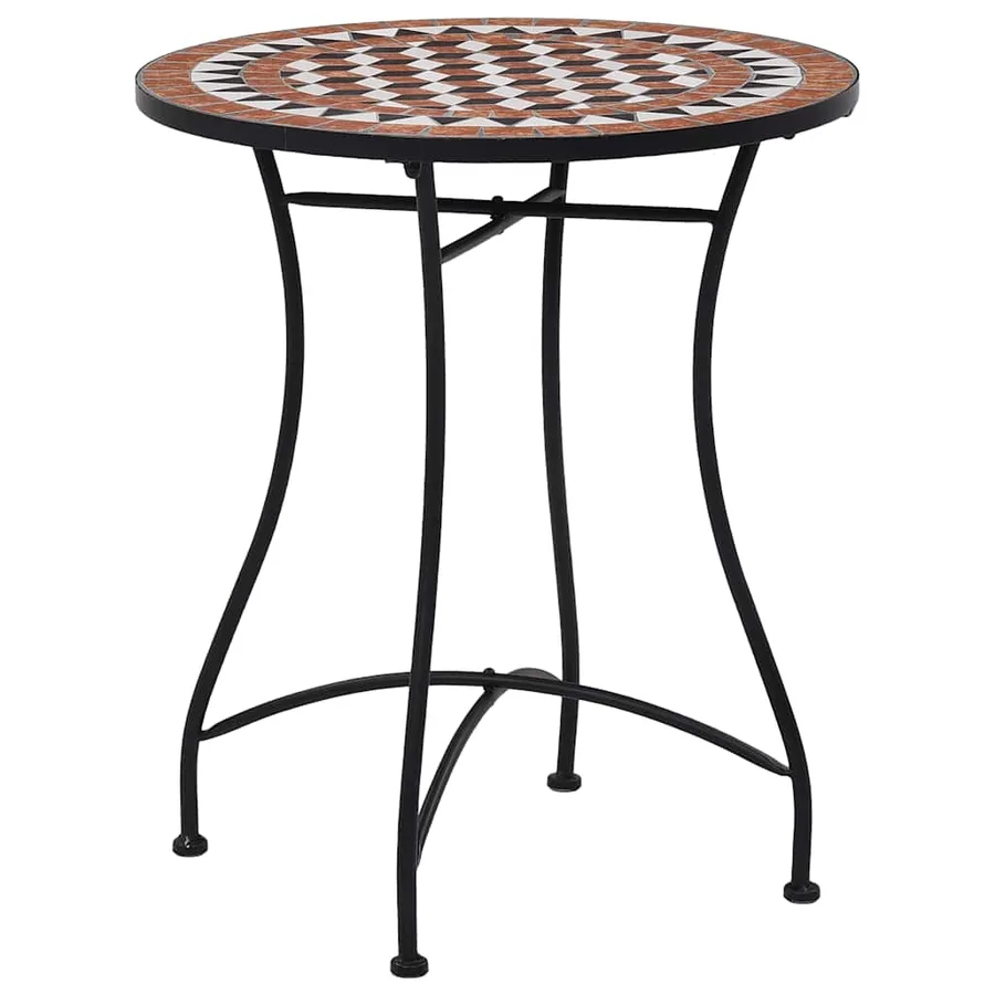 Ensemble de bistro 3 pcs mosaïque Carreau céramique Terre cuite - 2
