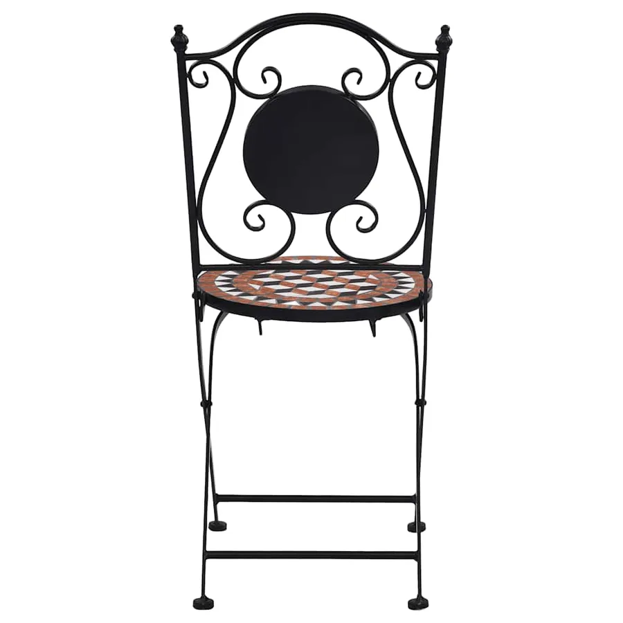 Ensemble de bistro 3 pcs mosaïque Carreau céramique Terre cuite - 6