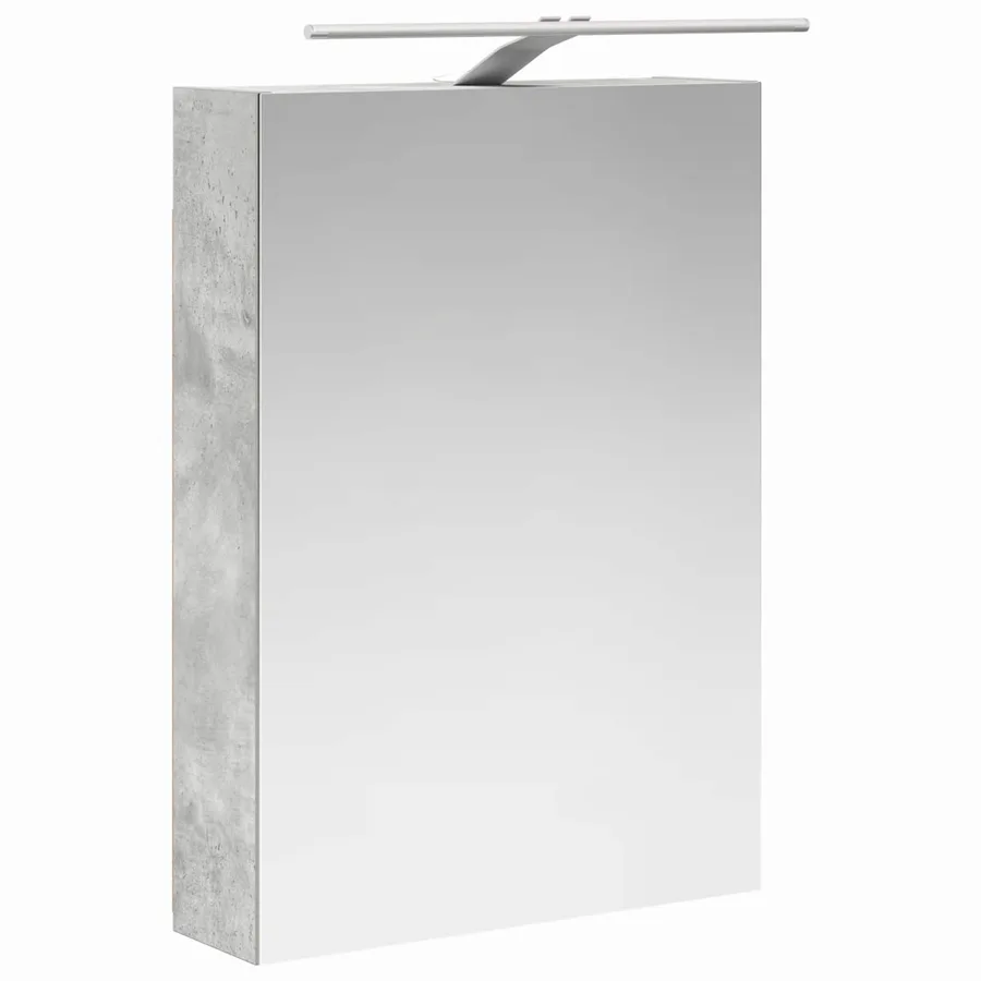 Ensemble d'armoire de salle de bain 5 pcs Gris béton - 7