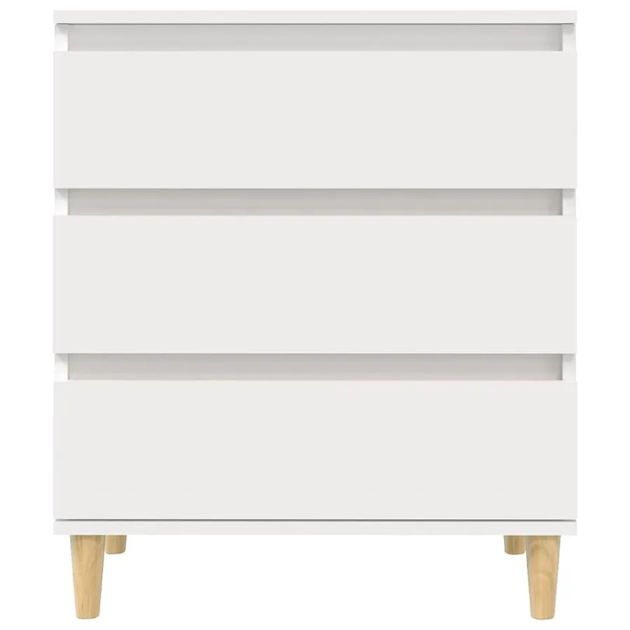 Buffet Blanc 60x35x70 cm Bois d'ingénierie - 6