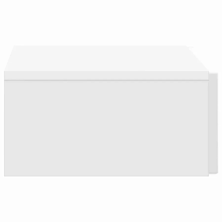 Table d'appoint murale Blanc brillant 59 x 34,5 x 17 cm - 6