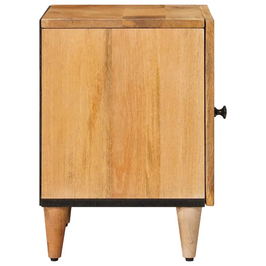 Cabinet de chevet 2 pcs Naturel 40 x 33 x 46 cm - 4