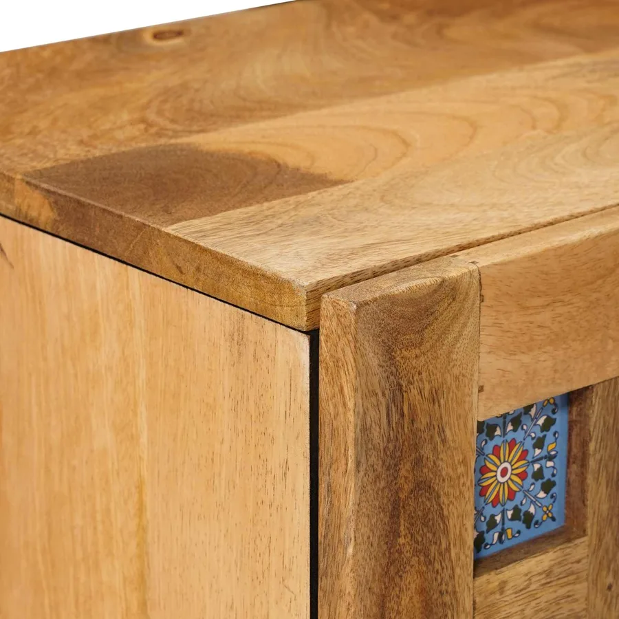 Cabinet de chevet 2 pcs Naturel 40 x 33 x 46 cm - 6