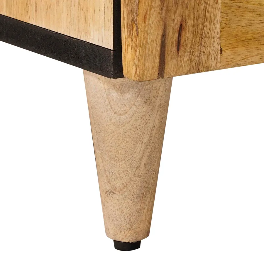 Cabinet de chevet 2 pcs Naturel 40 x 33 x 46 cm - 8