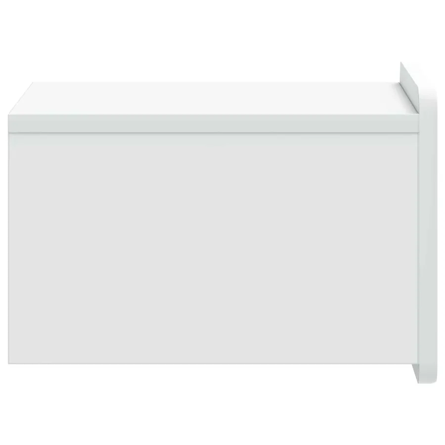 Cabinet de chevet mural avec tiroir Blanc 33 x 34,5 x 24 cm - 6