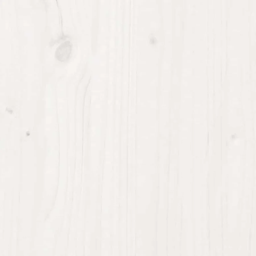 Buffet Blanc 31,5x34x75 cm Bois massif de pin - 12