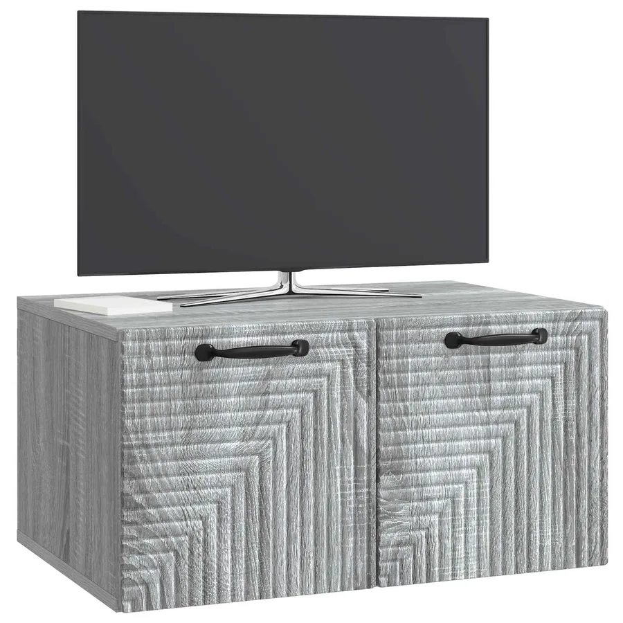Meuble TV mural Sonoma gris 59,5 x 41 x 30 cm Bois d'ingénierie - 3