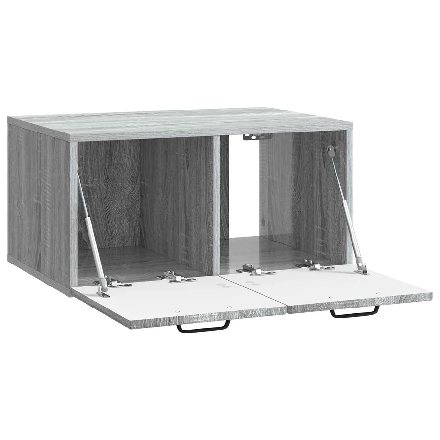 Meuble TV mural Sonoma gris 59,5 x 41 x 30 cm Bois d'ingénierie - 5