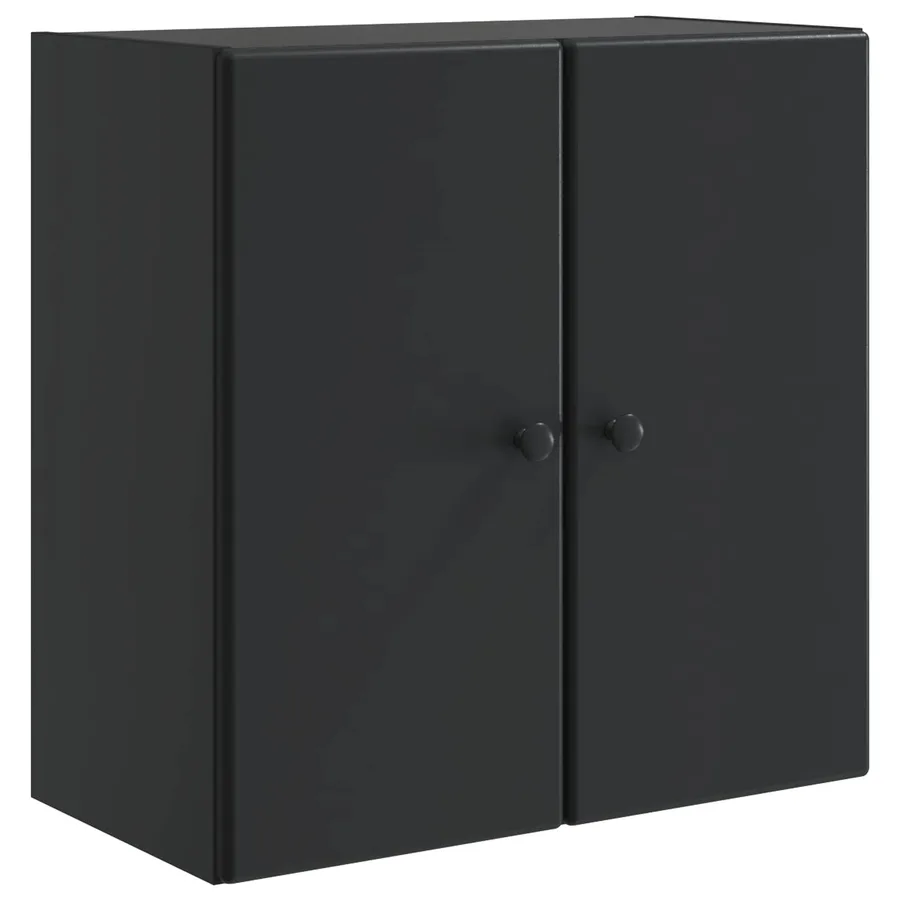 Armoire Murale Noir 59 x 31 x 60 cm Bois d'ingénierie - 2