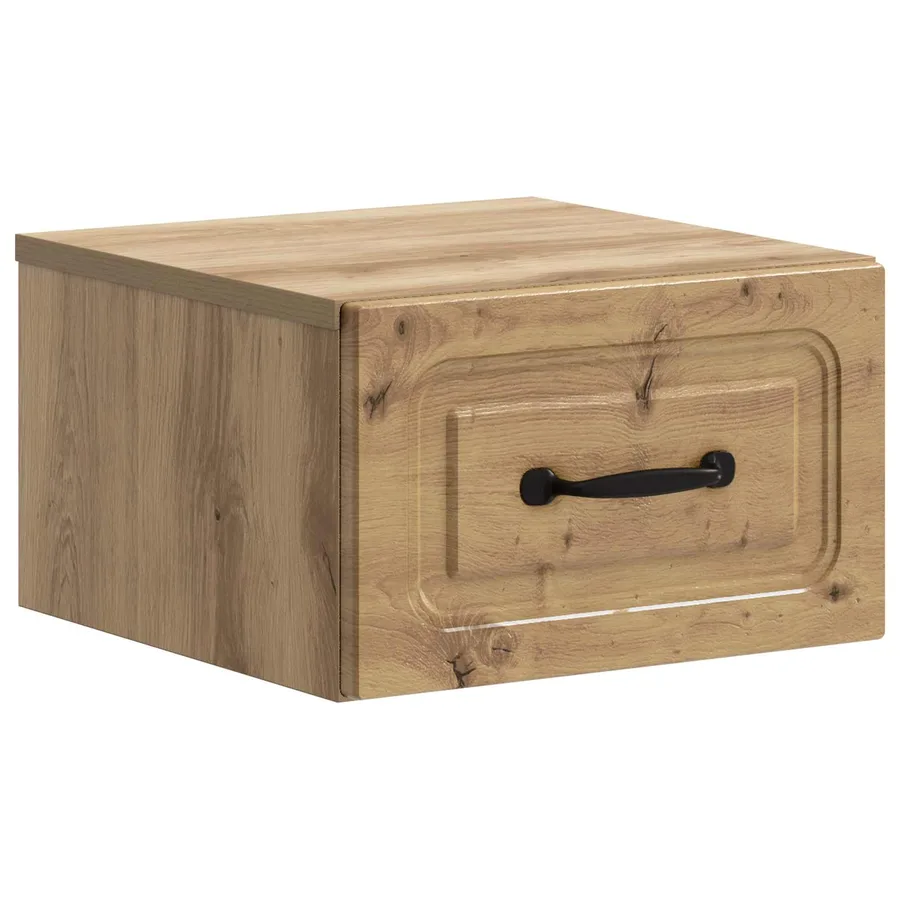 Cabinet de chevet mural Chêne artisanal 34,5 x 33 x 20 cm - 2